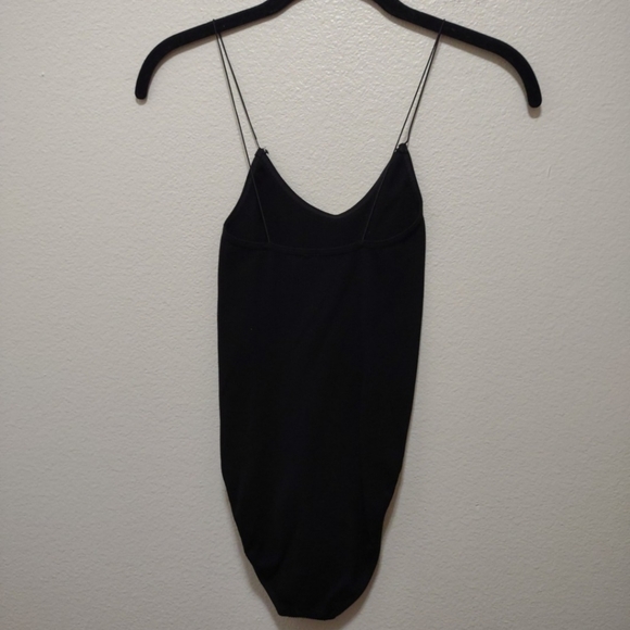 Out From Under Black Ribbed Bodysuit Large - Picture 2 of 4